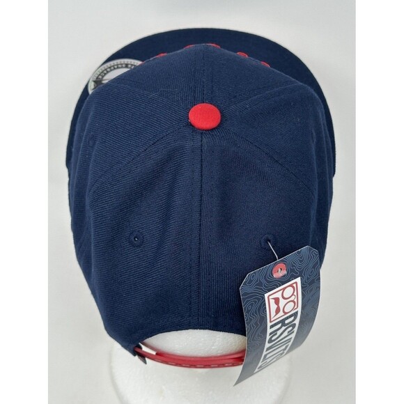 RSVLTS Sloped Crown USA United States of America Blue USA Snapback Hat Cap OSFA - Picture 6 of 9